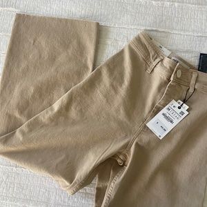 Zara Tan Marine Straight Pants